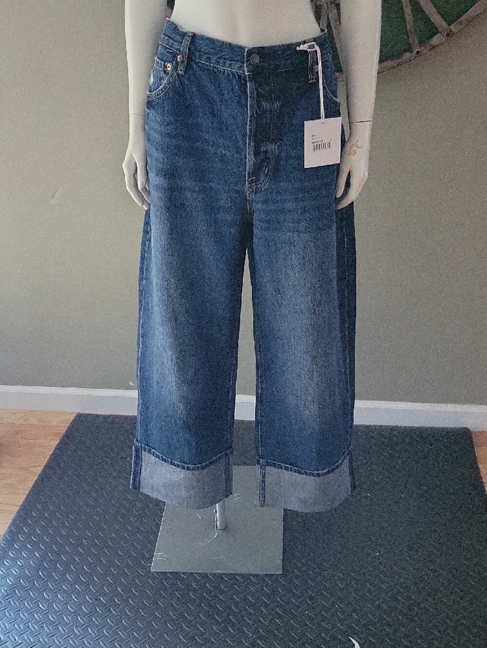 Pistola Ryder High Rise Cuffed Straight Jean In Fulton - Picture 2 of 16